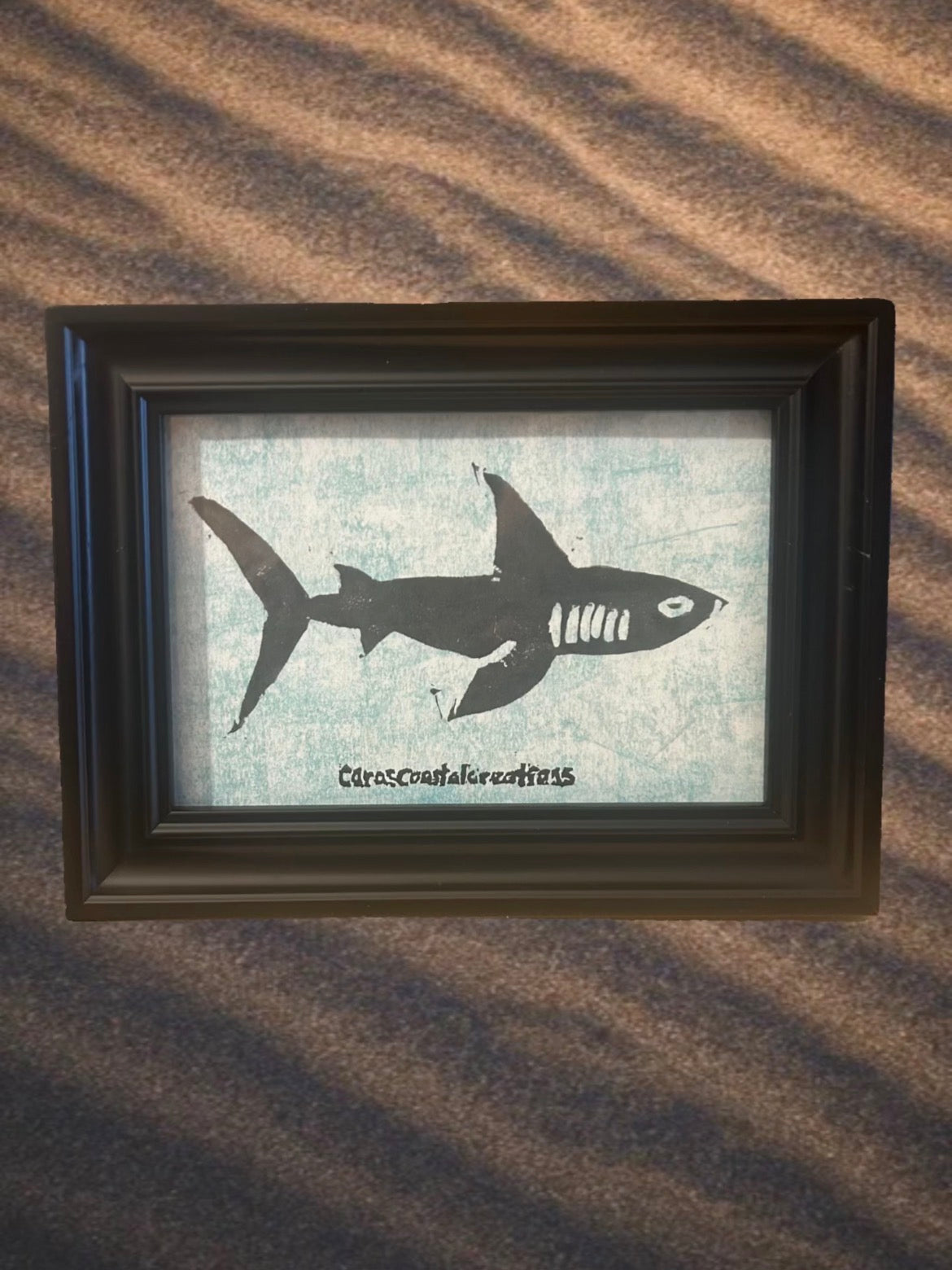 Framed Shark Print