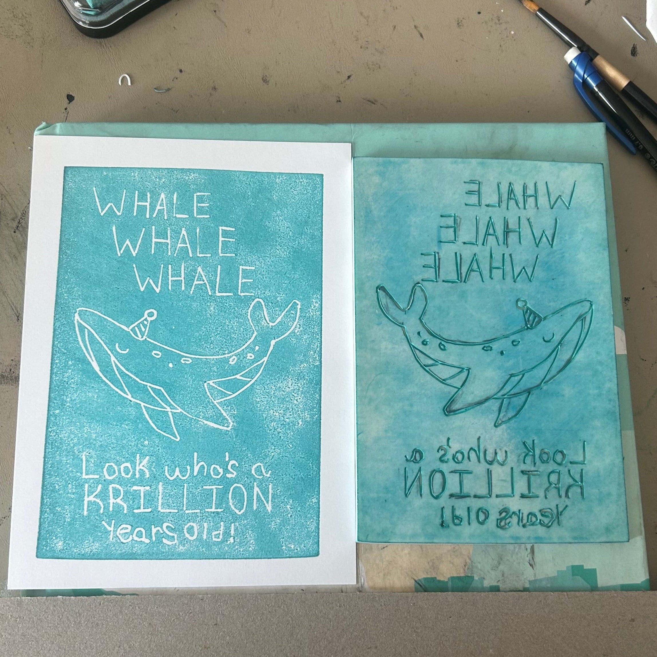 Whale Pun Birthday Card